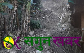 शिवनाथको बसेडी गाउँ पहिरोको जोखिममा 